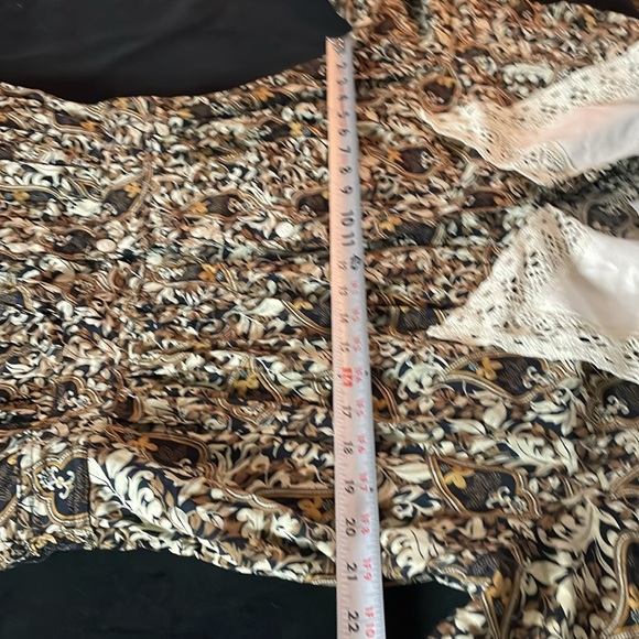 RARE FIND Vintage 80s NANCY G. Puritan Collar Wrap Dress Sz 22W 100% Rayon - Picture 7 of 11